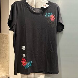 Crazy Shirts Tribal Pua Honu NLC Black Pua Cotton Women’s Shirt XL